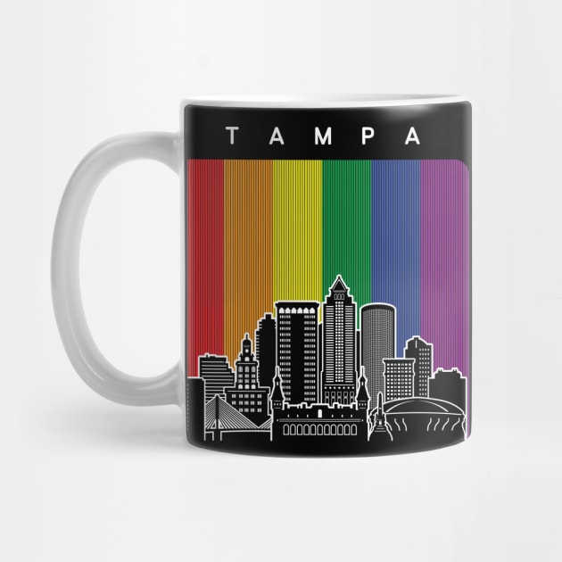 Tampa LGBT Rainbow Flag by traveltravelamerica